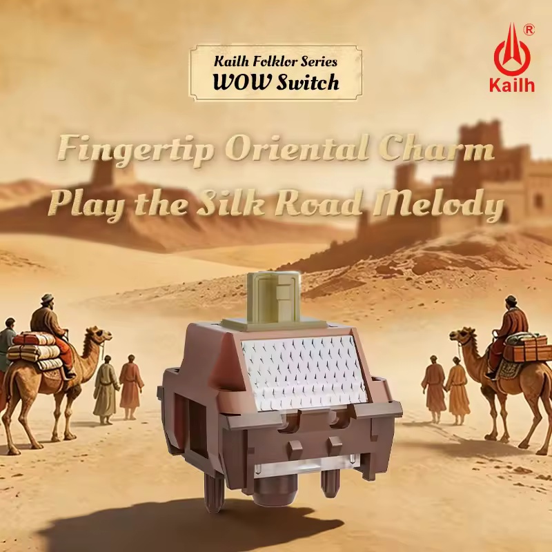 Gaming Keyboard Thocky - Kailh Folklor-serie Wow lineaire mechanische toetsenbordschakelaar