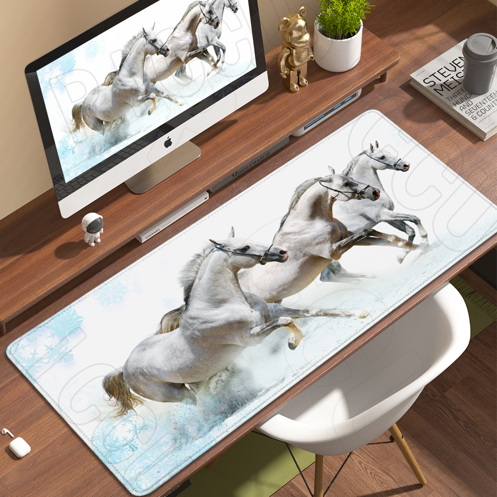 Gaming Keyboard Typewriter - HD-print Cool horse Art Design cross