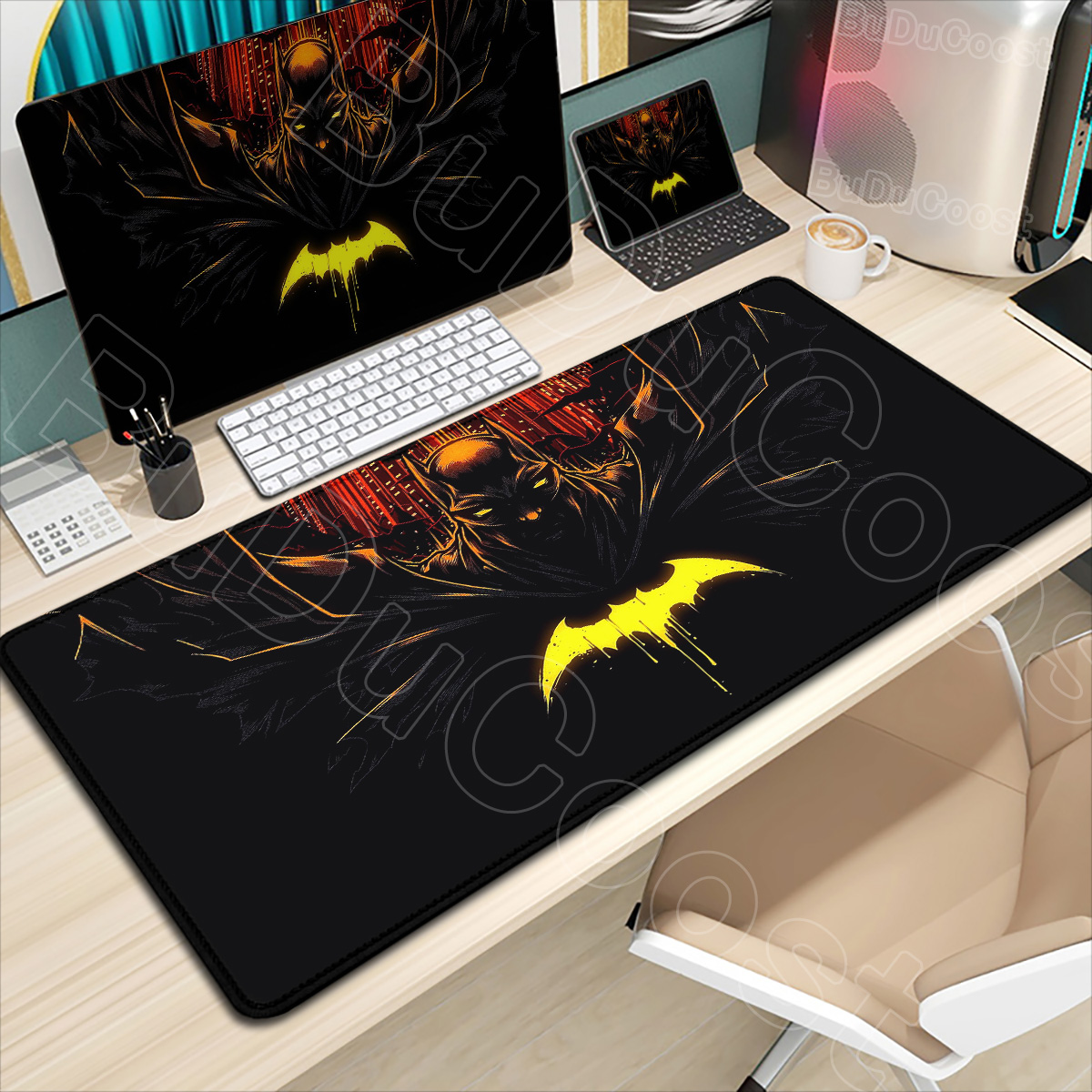 Gaming Keyboard Higround - B-Batman Muismat HD Groot Gaming Antislip