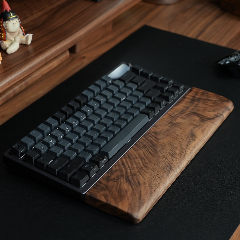 Wrist Rest Wood - Stevige Noord-Amerikaanse zwarte walnoot toetsenbord polssteun