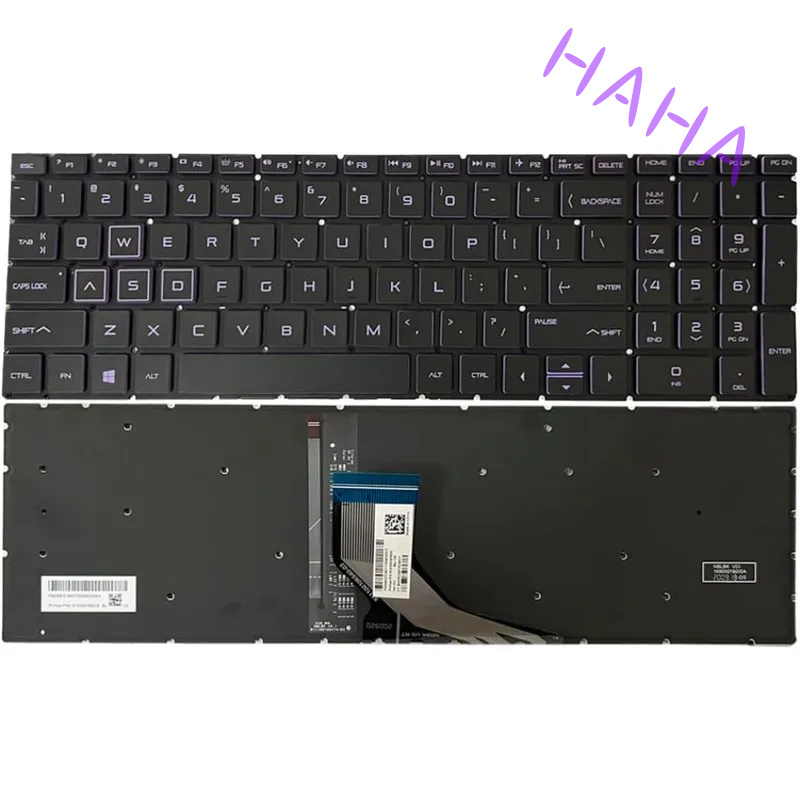 Gaming Keyboard Hp - H+ Paars toetsenbord met achtergrondverlichting, vervanging