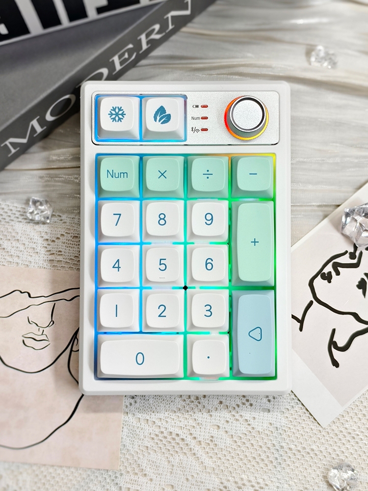Gaming Keyboard No Number Pad - Tri-mode Bluetooth KEYCOOL Programmeerbare Mini Gaming