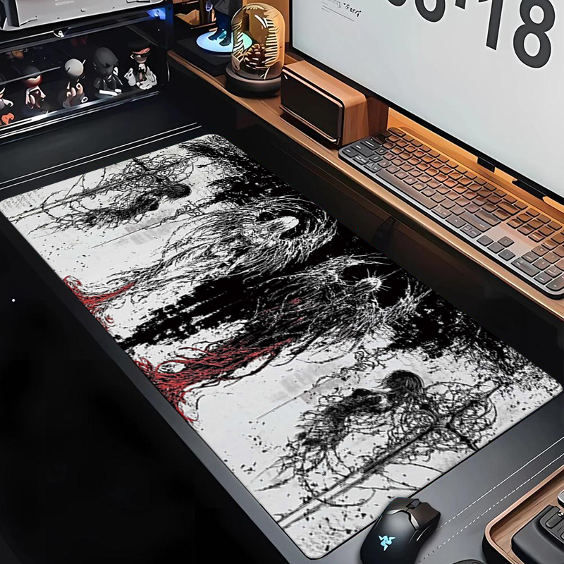 Gaming Keyboard Mouse - Dark Angel Art Design Groot formaat