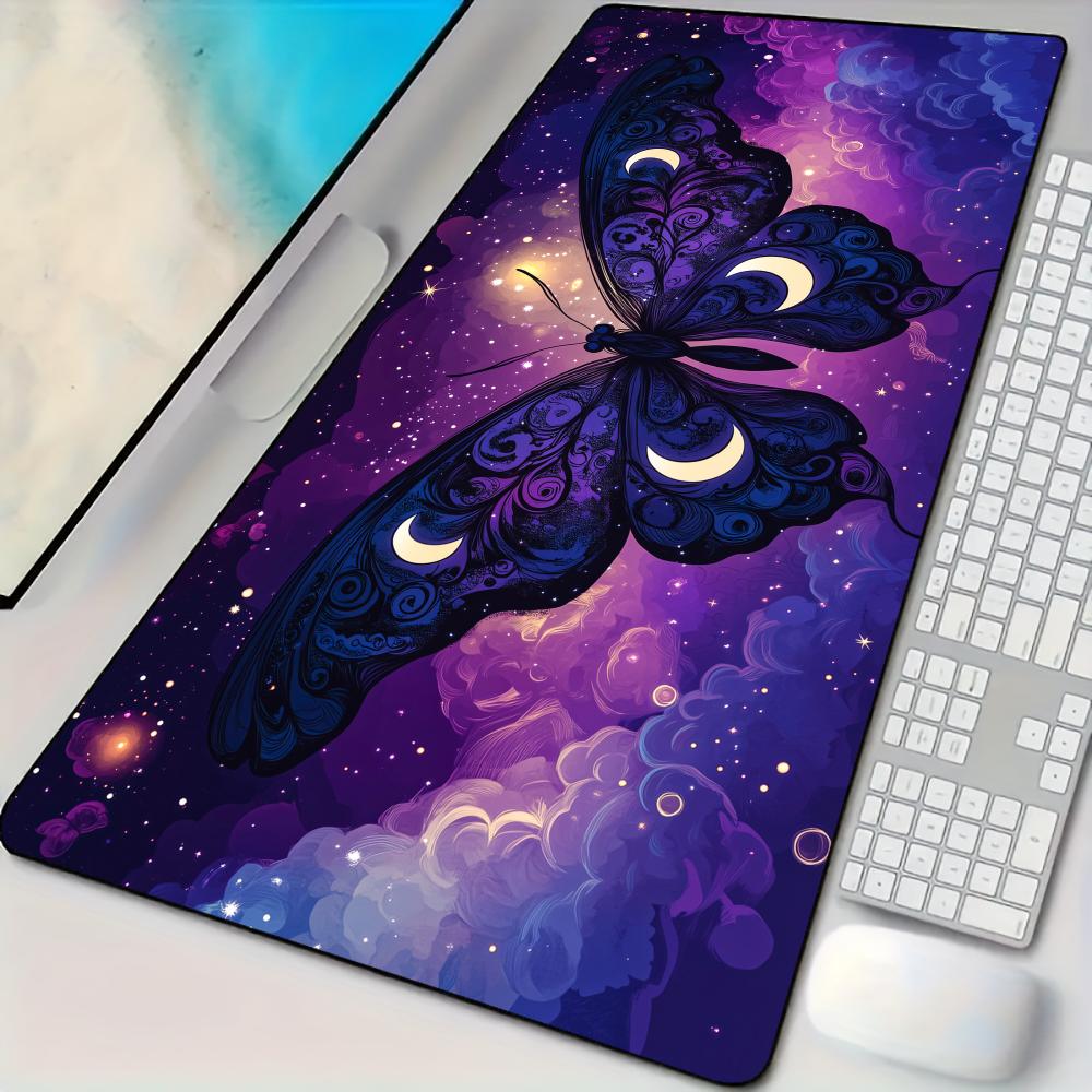 Gaming Keyboard Higround - Elegante Nachtvlinder Muismat Bureaumat Grote Computer