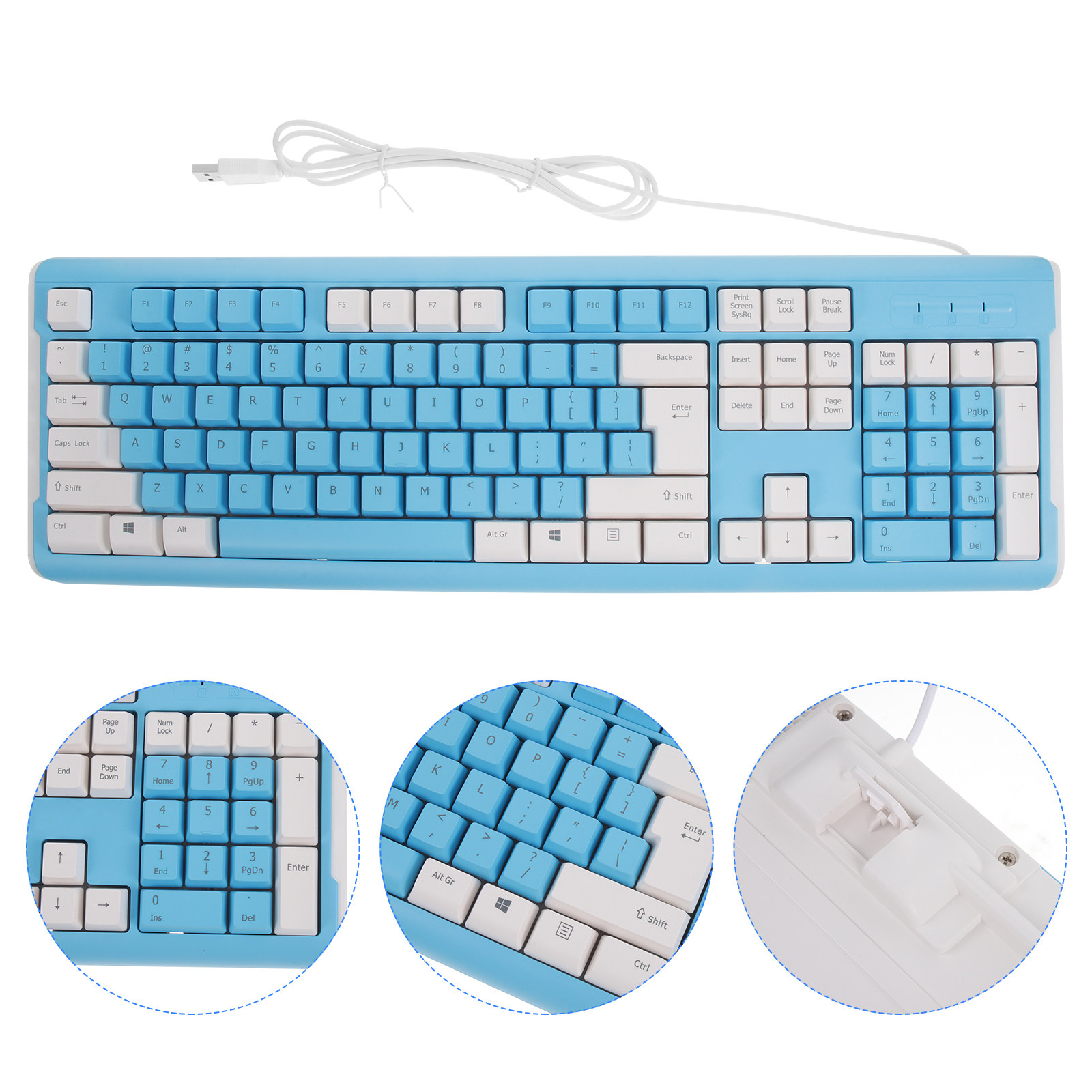 Gaming Keyboard No Number Pad - USB Bedraad Gaming Toetsenbord ABS Hoge