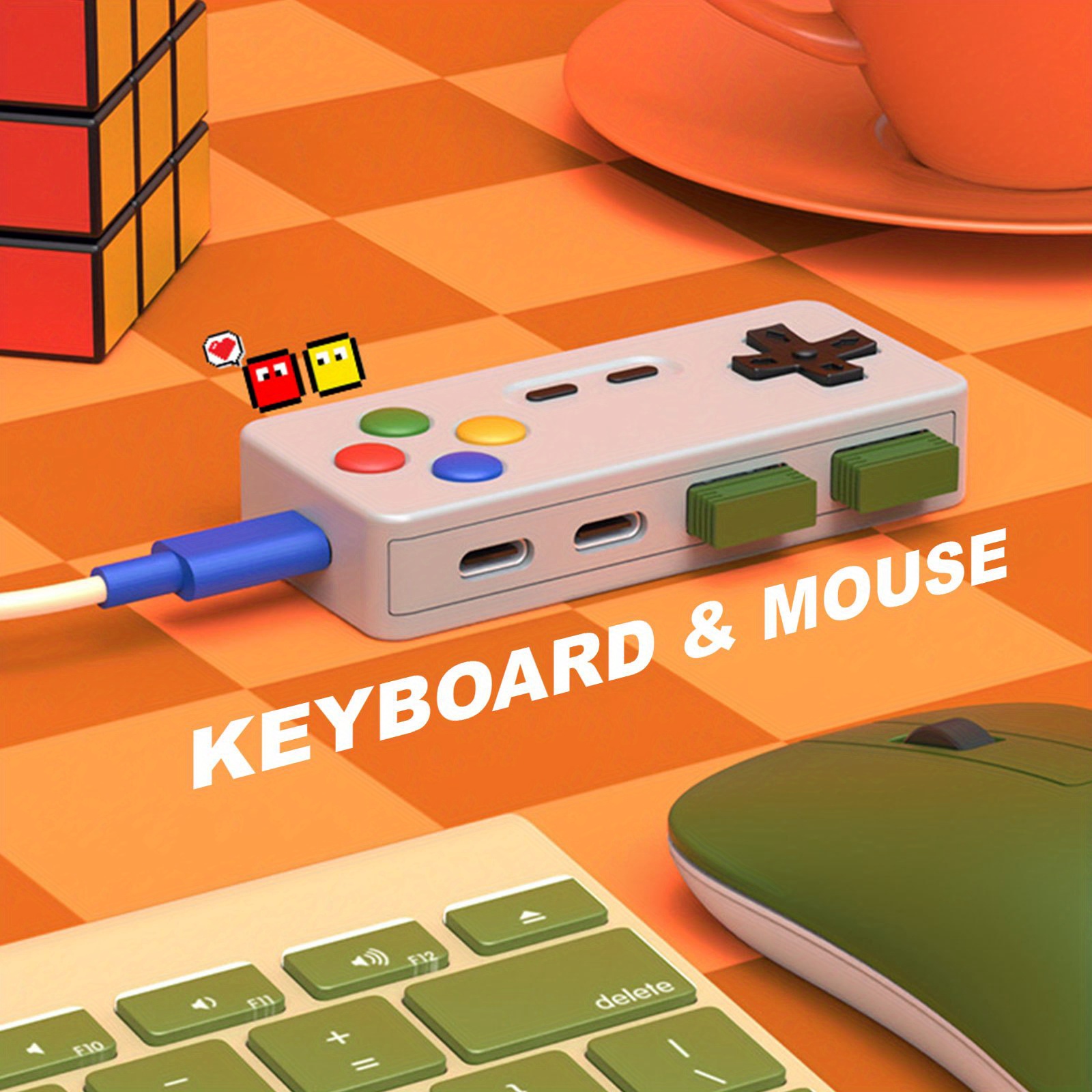 1PC Cartoon USB C Uitbreidings - Gaming Keyboard Type C recensie en prijs