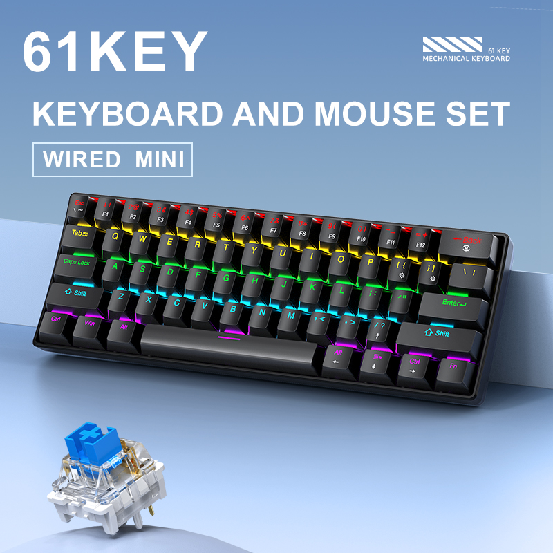 APAYADO K61 Mini mechanisch to - Gaming Keyboard Blue recensie en prijs