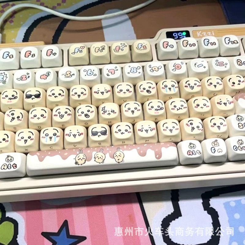 Chiikawa Cute Emoji Keycap Set - Gaming Keyboard Emoji recensie en prijs