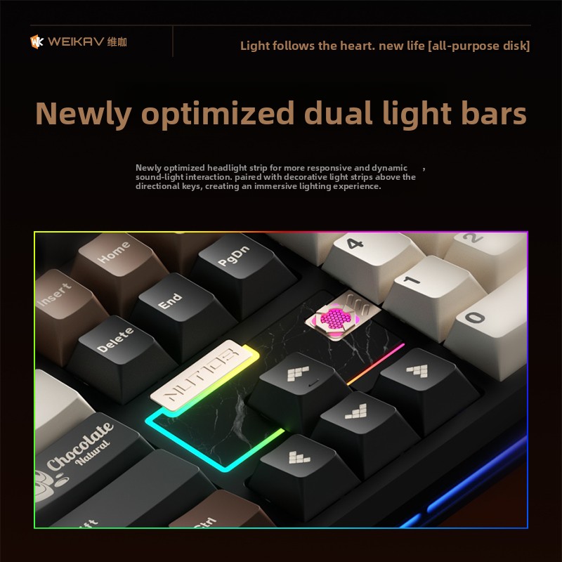 WEIKAV NUT108 Mechanisch toets - Gaming Keyboard Wireless recensie en prijs