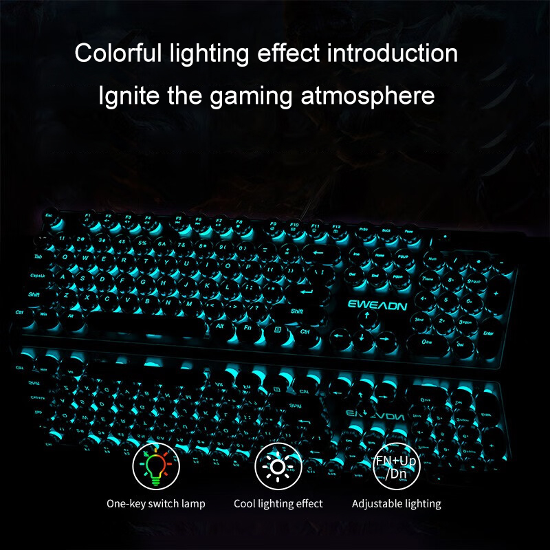 EWEADN typemachine-gamingtoets - Gaming Keyboard Blue recensie en prijs