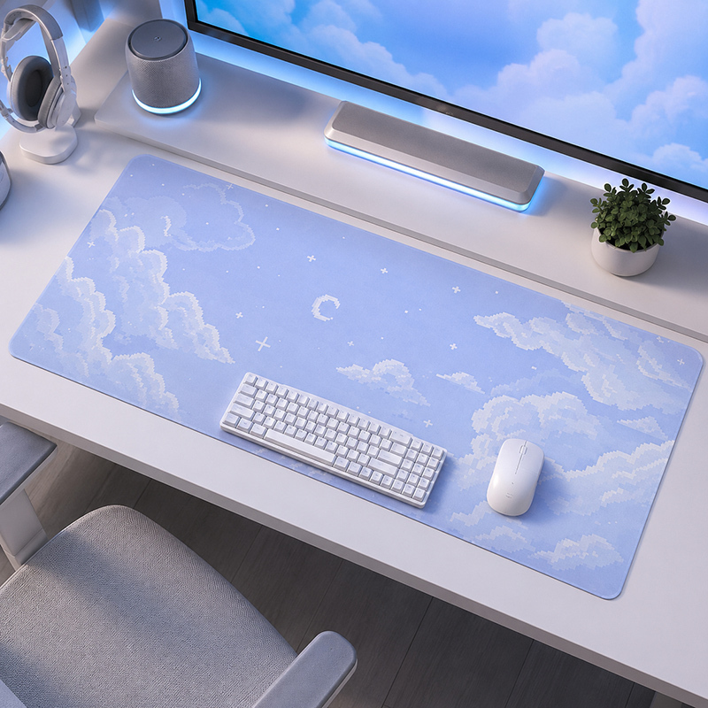 Muismat Blue Moon Cloud Sky Ga - Gaming Keyboard Blue recensie en prijs